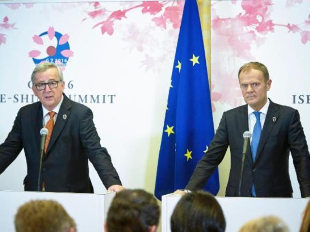 Jean-Claude Juncker, President of the European Commission and Donald Tusk, President of the European Council